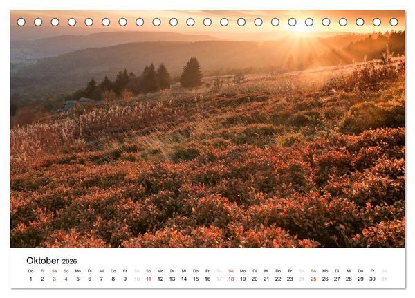 Produktbild: Naturerlebnis im Biosph&auml;renreservat Rh&ouml;n (Tischkalender 2026 DIN A5 quer), CALVENDO Monatskalender