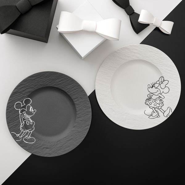 Produktbild: Villeroy & Boch Manufacture - Mickey Mouse Fr&uuml;hst&uuml;cks-/Dessertteller, 2-teilig