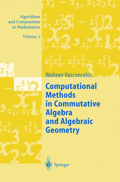 Produktbild: Computational Methods in Commutative Algebra and Algebraic Geometry