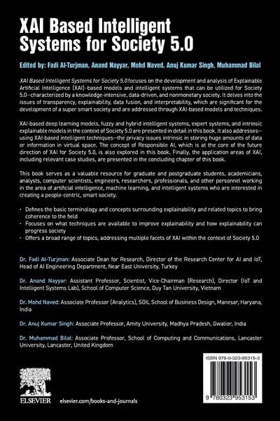 Produktbild: XAI Based Intelligent Systems for Society 5.0