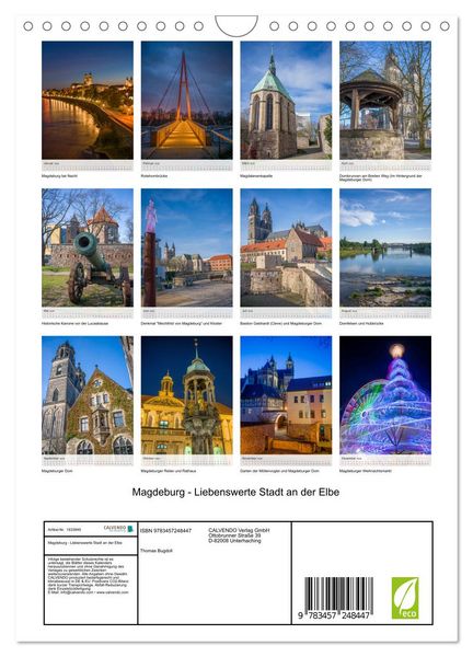 Produktbild: Magdeburg - Liebenswerte Stadt an der Elbe (Wandkalender 2026 DIN A4 hoch), CALVENDO Monatskalender