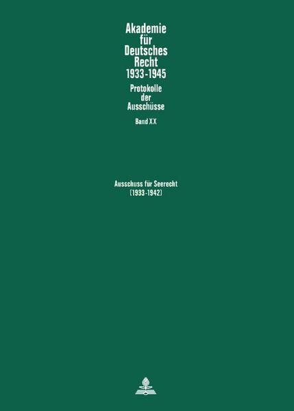 Produktbild: Ausschuss f&uuml;r Seerecht (1933-1942)