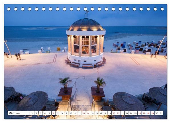 Produktbild: Borkum - Momente einer Reise (Tischkalender 2027 DIN A5 quer), CALVENDO Monatskalender