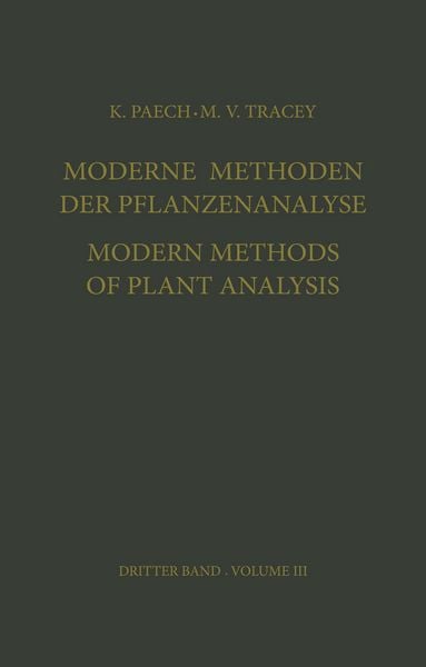 Produktbild: Moderne Methoden der Pflanzenanalyse / Modern Methods of Plant Analysis