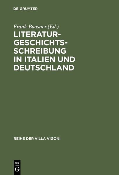 Produktbild: Literaturgeschichtsschreibung in Italien und Deutschland