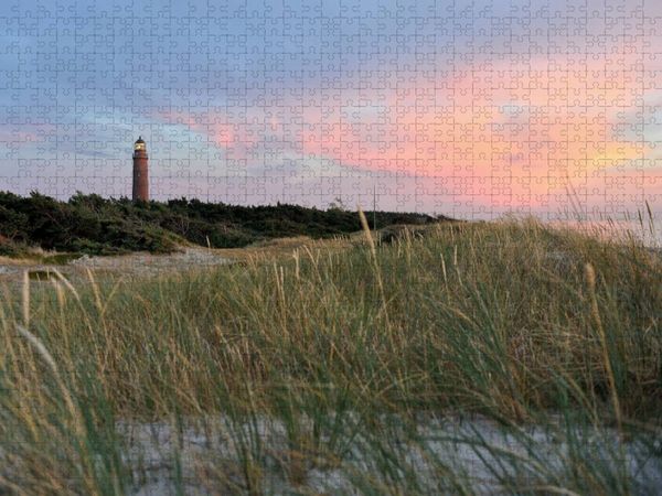Produktbild: CALVENDO Puzzle Leuchtturm Dar&szlig;er Ort | 1000 Teile Lege-Gr&ouml;&szlig;e 64x48cm Foto-Puzzle f&uuml;r gl&uuml;ckliche Stunden