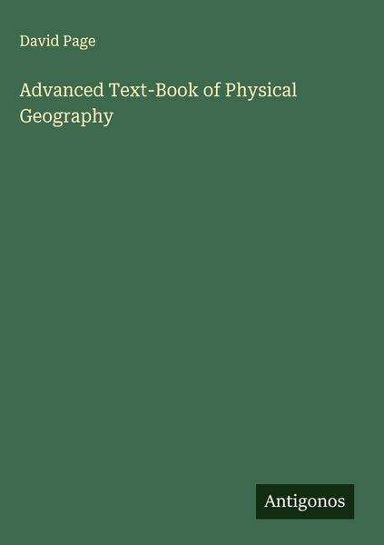 Produktbild: Advanced Text-Book of Physical Geography