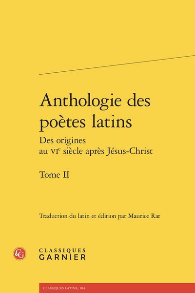 Produktbild: Anthologie des Poetes Latins: Des Origines au Vie Siecle Apres Jesus