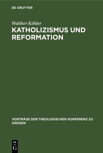 Produktbild: Katholizismus und Reformation