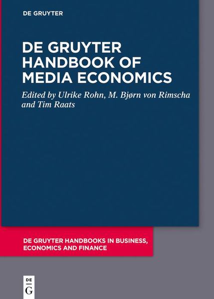 Produktbild: De Gruyter Handbook of Media Economics