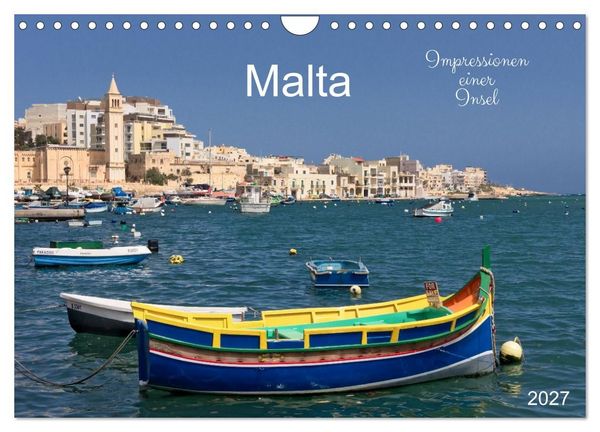 Produktbild: Malta. Impressionen einer Insel (Wandkalender 2027 DIN A4 quer), CALVENDO Monatskalender
