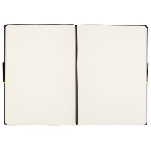 Produktbild: Idena Notizbuch 80g/m&sup2; blanko schwarz DIN A4 192 Seiten