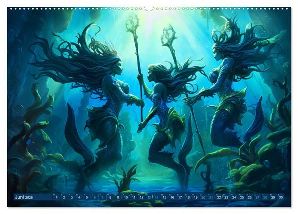 Produktbild: Seemannsgarn - Mythen, Legenden und Geschichten der Seefahrer (Wandkalender 2026 DIN A2 quer), CALVENDO Monatskalender