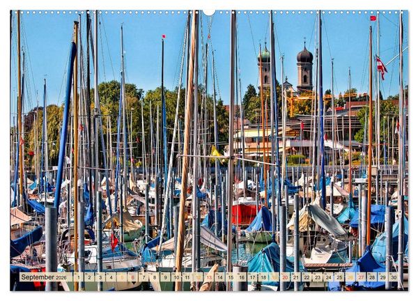 Produktbild: Sch&ouml;ne H&auml;fen in Deutschland von Greetsiel bis Lindau (Wandkalender 2026 DIN A2 quer), CALVENDO Monatskalender