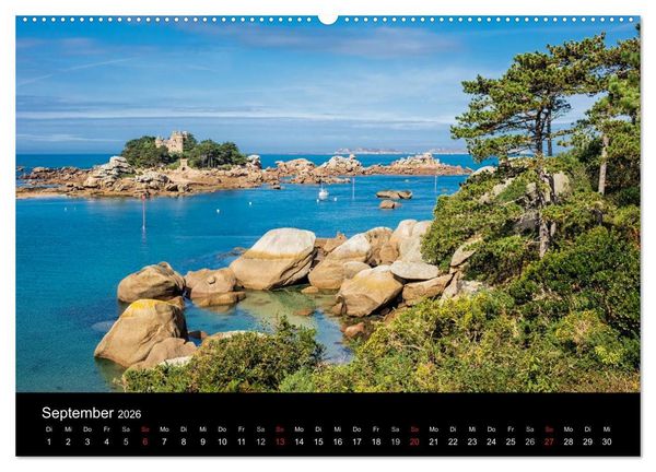 Produktbild: Unterwegs in der Bretagne (Wandkalender 2026 DIN A2 quer), CALVENDO Monatskalender