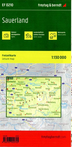Produktbild: Freytag & berndt Freizeitkarte Sauerland 1:130.000
