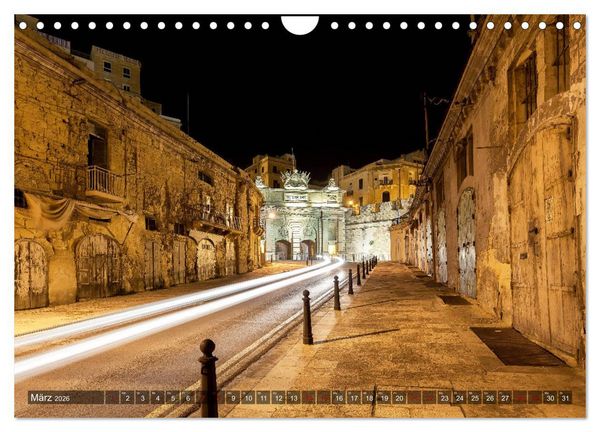 Produktbild: Valletta - Morbide Sch&ouml;nheit im Mittelmeer (Wandkalender 2026 DIN A4 quer), CALVENDO Monatskalender