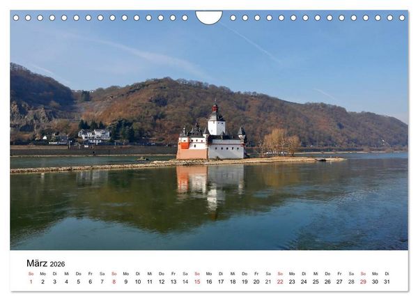 Produktbild: Rhein und Burgen (Wandkalender 2026 DIN A4 quer), CALVENDO Monatskalender
