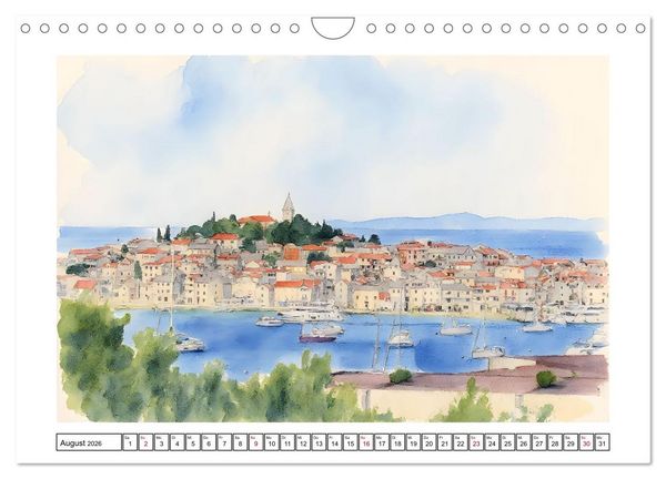 Produktbild: Vielf&auml;ltiges Urlaubsland Kroatien (Wandkalender 2026 DIN A4 quer), CALVENDO Monatskalender