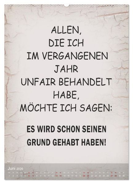 Produktbild: Ziemlich schlecht gelaunt (hochwertiger Premium Wandkalender 2026 DIN A2 hoch), Kunstdruck in Hochglanz