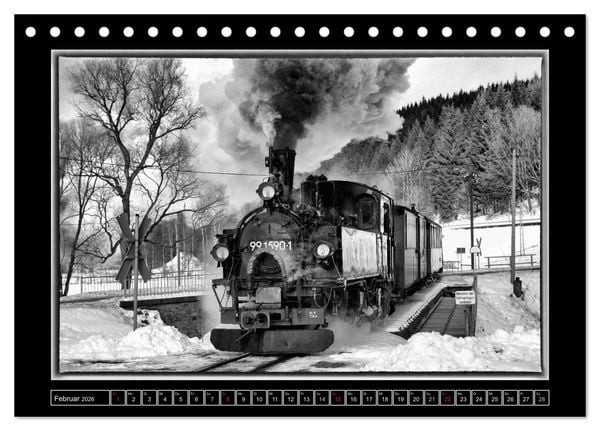 Produktbild: Die Pre&szlig;nitztalbahn (Tischkalender 2026 DIN A5 quer), CALVENDO Monatskalender