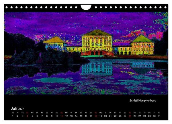 Produktbild: M&uuml;nchen digital (Wandkalender 2027 DIN A4 quer), CALVENDO Monatskalender
