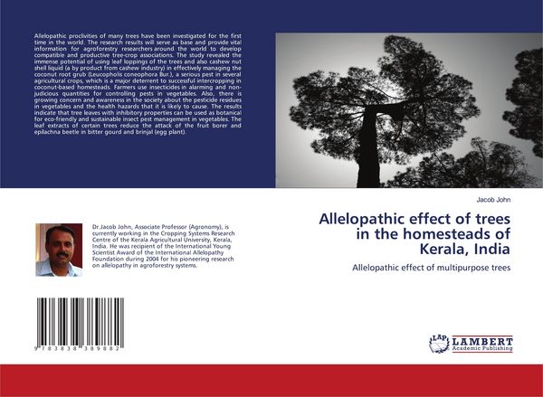 Produktbild: Allelopathic effect of trees in the homesteads of Kerala, India