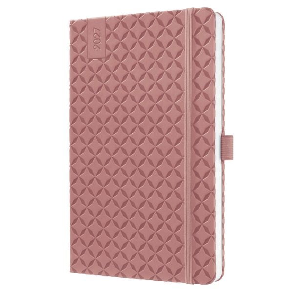 Produktbild: SIGEL 7J129 Wochenkalender Jolie 2027, ca. A5, Dusty Red, Hardcover