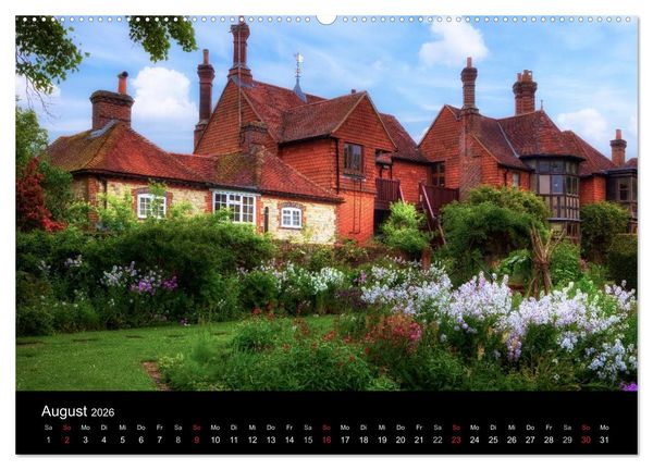 Produktbild: Englische Herrenh&auml;user (hochwertiger Premium Wandkalender 2026 DIN A2 quer), Kunstdruck in Hochglanz