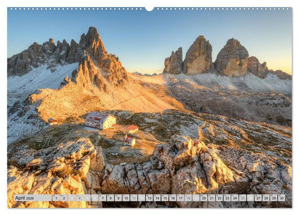 Produktbild: Wundersch&ouml;ne Dolomiten (Wandkalender 2026 DIN A2 quer), CALVENDO Monatskalender