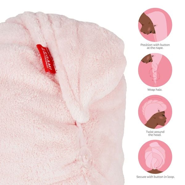 Produktbild: Legami Turban-Handtuch f&uuml;r die Haare - Love my Hair - K&auml;tzchen