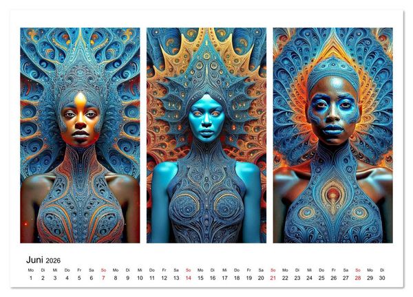 Produktbild: Dreiklang der K&ouml;pfe (Wandkalender 2026 DIN A3 quer), CALVENDO Monatskalender