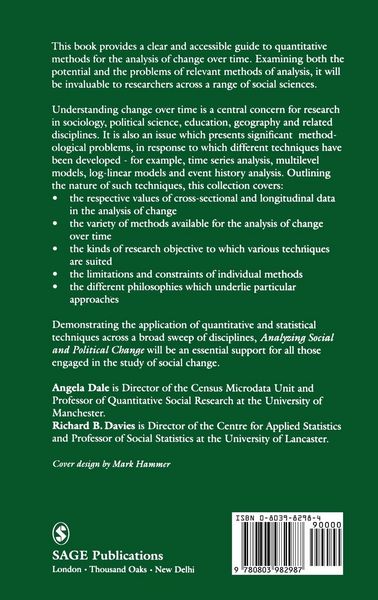 Produktbild: Analyzing Social and Political Change