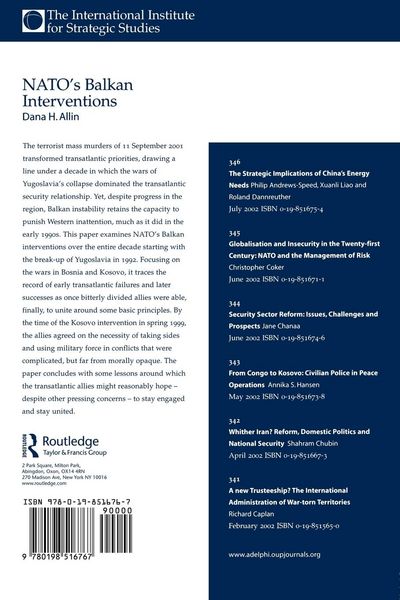 Produktbild: NATO's Balkan Interventions