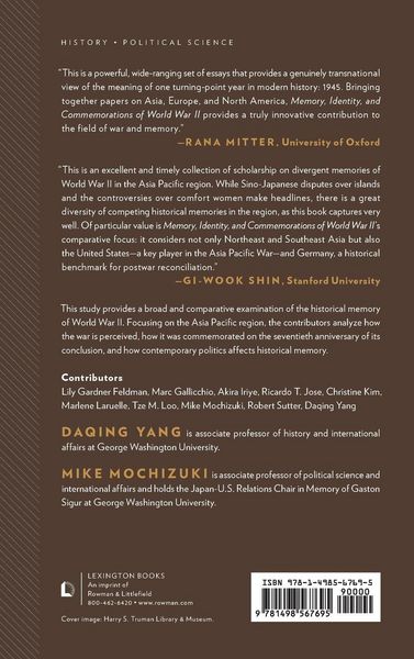 Produktbild: Memory, Identity, and Commemorations of World War II