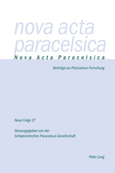 Produktbild: Nova Acta Paracelsica 27/2016