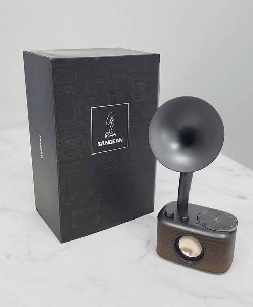 Produktbild: Sangean WR-45 Black Tischradio UKW AUX, Bluetooth&reg; wiederaufladbar Schwarz