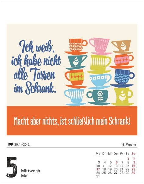 Produktbild: Lange Rede kurzer Gin Tagesabrei&szlig;kalender 2027 - Der Spr&uuml;che-Kalender