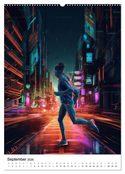 Produktbild: Laufkunst. (Wandkalender 2026 DIN A2 hoch), CALVENDO Monatskalender