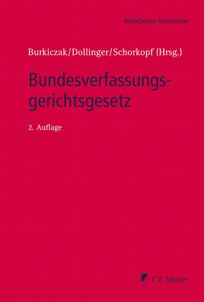 Produktbild: Bundesverfassungsgerichtsgesetz