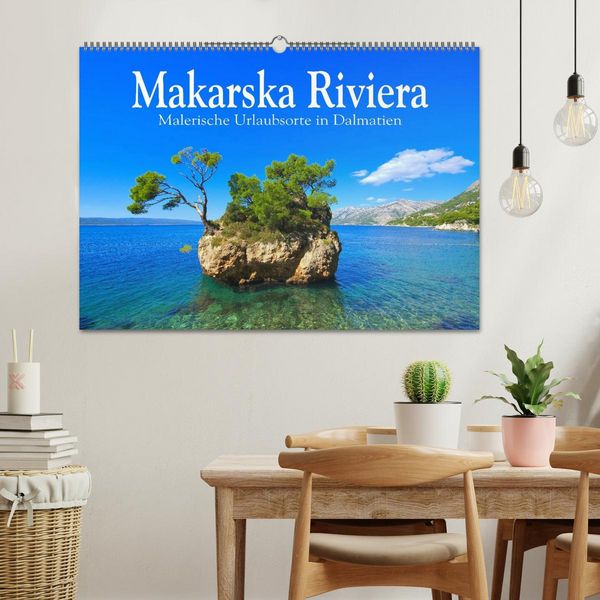 Produktbild: Makarska Riviera - Malerische Urlaubsorte in Dalmatien (Wandkalender 2026 DIN A2 quer), CALVENDO Monatskalender