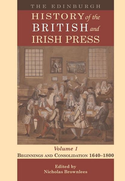 Produktbild: Edinburgh History of the British and Irish Press, Volume 1