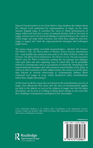 Produktbild: Magical Transformations on the Early Modern English Stage