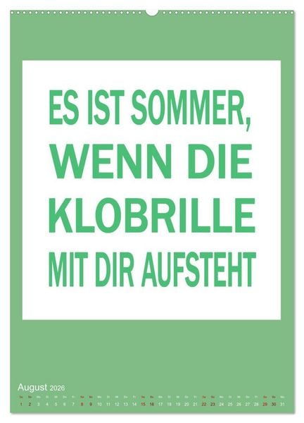 Produktbild: Memo an mich (Wandkalender 2026 DIN A2 hoch), CALVENDO Monatskalender