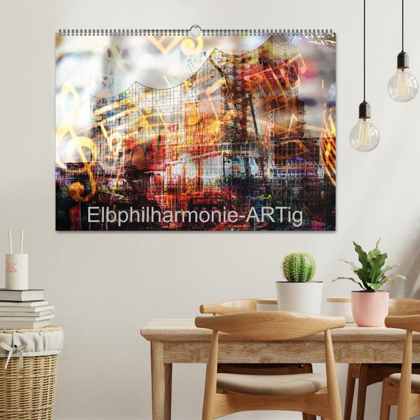 Produktbild: Elbphilharmonie-ARTig (Wandkalender 2026 DIN A2 quer), CALVENDO Monatskalender
