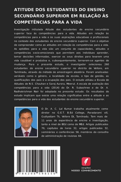 Produktbild: Atitude Dos Estudantes Do Ensino Secund&aacute;rio Superior Em Rela&ccedil;&atilde;o &Agrave;s Compet&ecirc;ncias Para a Vida