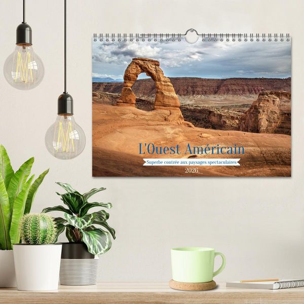 Produktbild: L'Ouest Am&eacute;ricain - Superbe contr&eacute;e aux paysages spectaculaires (Calendrier mural 2026 DIN A4 vertical), CALVENDO calendrier mensuel