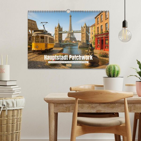 Produktbild: Hauptstadt Patchwork (Wandkalender 2026 DIN A3 quer), CALVENDO Monatskalender