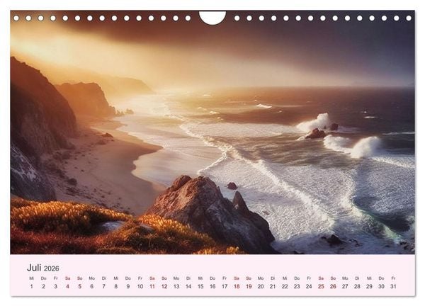 Produktbild: Sturmgetrieben - Der wilde K&uuml;stenkalender (Wandkalender 2026 DIN A4 quer), CALVENDO Monatskalender