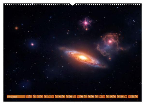 Produktbild: Gammablitze im Universum (Wandkalender 2026 DIN A2 quer), CALVENDO Monatskalender